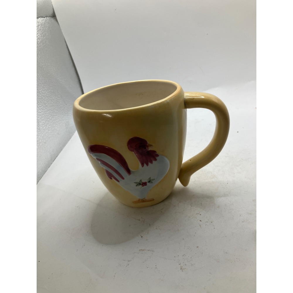 Novelty Rooster Mug, Farmhouse Chicken Coffee Cup,‎ Large Ceramic Mug